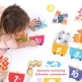 CzuCzu Puzzle dla dzieci z dziurką Pociąg do liczenia