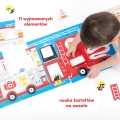 CzuCzu Puzzle dla dzieci z dziurką Wóz strażacki