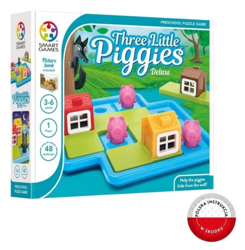 GRA LOGICZNA TRZY MAŁE ŚWINKI DELUXE SMART GAMES