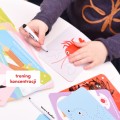 CzuCzu Zwierzęta Zabawy kreatywne z pisakiem zmazywakiem zestaw edukacyjny