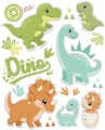 Naplamki - naprasowanki mały arkusz dinozaury