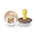 BIBS DARK OAK NIGHT &amp; VANILIA NIGHT S 2-Pack Smoczek Uspokajający kauczuk