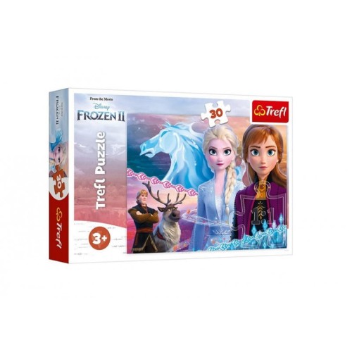 Trefl - Puzzle 30 el. - Kraina Lodu Frozen 2 - Odwaga sióstr - 18253.jpg