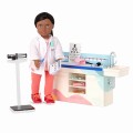 STÓŁ do BADAŃ - Doctor Days - stanowisko do gabinetu lekarskiego lalka lekarka.jpg