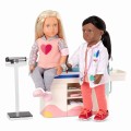 STÓŁ do BADAŃ - Doctor Days - stanowisko do gabinetu lekarskiego dla lalek.jpg