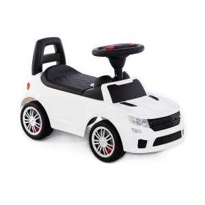 WADER Jeździk "SuperCar" nr 6 z dźwiękiem Biały