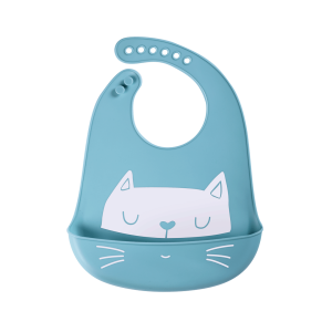 Simed Śliniak silikonowy z kieszonką - Kotek 