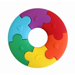 PROMOCJA Tęczowe Kółko Pierwsze puzzle sensoryczne JELLYSTONE DESIGNS