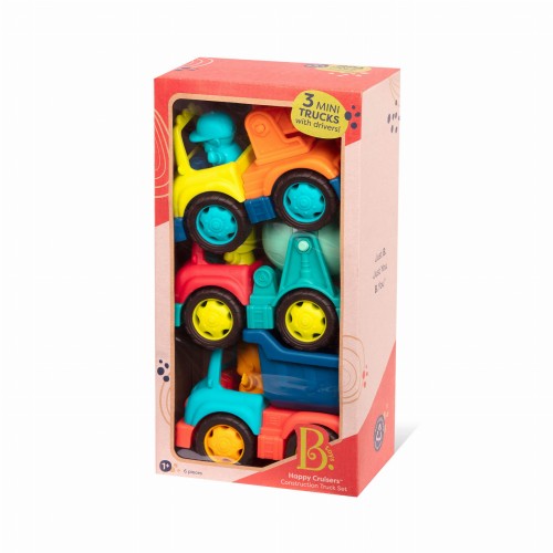 B.Toys Happy Cruisers – zestaw 3 samochodów budowlanych