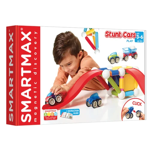 Smart Max Stunt Cars - klocki magnetyczne