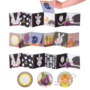 Taf Toys Książeczka sensoryczna URBAN GARDEN Przyjaciele z ogródka