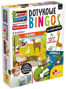 LISCISCIANI Montessori Dotykowe Bingo ze zwierzętami