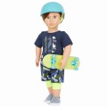Our Generation Lalka CHŁOPIEC THEODORE 46cm – skater z deskorolką