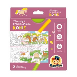  Dłuuugie kolorowanki Konie - kolorowanka CzuCzu