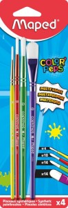 Maped - Pędzle syntetyczne Colorpeps 4 sztuki 