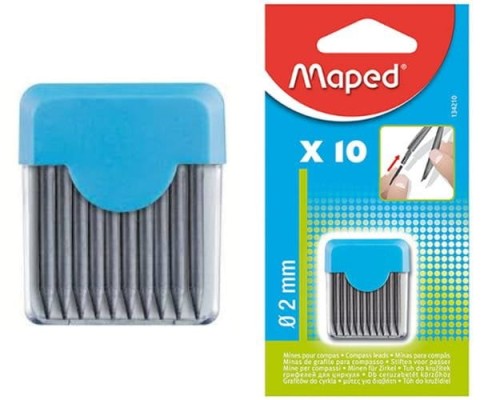Maped Wkłady do cyrkli grafity 2 mm 10 szt.  2.jpg