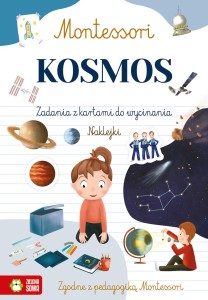 Zielona Sowa Montessori KOSMOS - książeczka z naklejkami