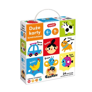 CzuCzu Duże karty kontrastowe 6-9m+