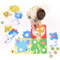 CzuCzu Duuuże puzzle z dziurką Zwierzęta 34 elementy 2+