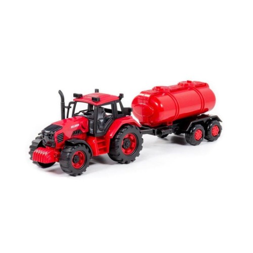 Traktor "Belarus" z cysterną czerwony w pudełku - Wader Polesie