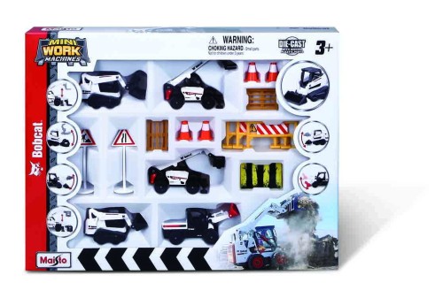 Maisto Zestaw Resoraków BOBCAT 5 szt + akcesoria Budowa