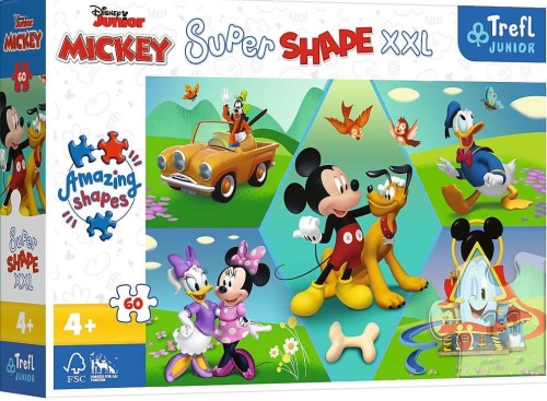 Puzzle 60 Super Shape XXL Myszka Miki Trefl