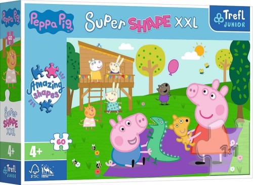 Puzzle 60 Super Shape XXL Świnka Peppa Trefl