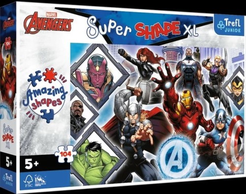 Trefl Puzzle XL Twoi ulubieni Avengersi 104 elementów