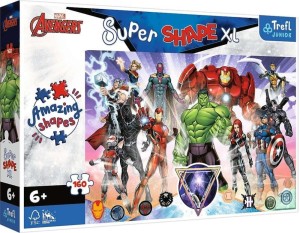 Trefl Puzzle Super Shape XL Odwaga Avengersów 160 elementów
