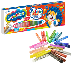 BAMBINO Pastele olejne kredki 24 kolory