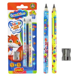 Ołówki trójkątne grube Bambino do nauki pisania