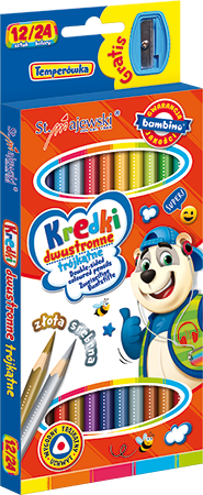 Kredki szkolne trójkątne dwustronne 12, 24 kolory 4.png