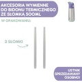 Słomki do butelki termicznej 500 ml.