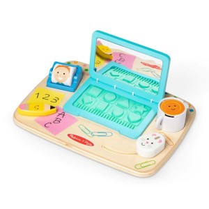 Melissa & Doug Drewniany laptop dla najmłodszych 