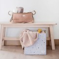3 Sprouts Pudełko Na Zabawki Recycled Terrazzo Light Gray przechowywanie