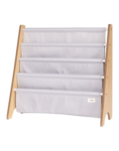 3 Sprouts Stojak na Książki Recycled Solid Light Gray