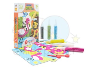 Sabbiarelli - Zestaw do kolorowania Magiczny Piasek - Planet Pets - Zwierzęta Świata