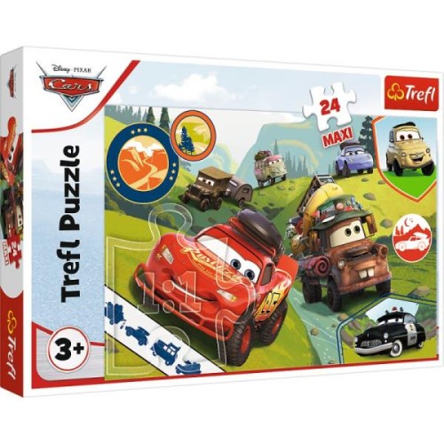 Trefl Puzzle 24 Maxi Wesołe auta Cars 3