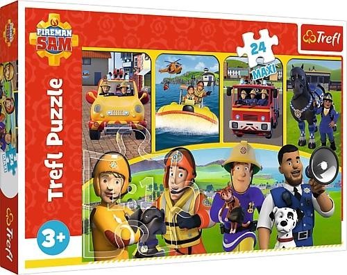 Trefl Puzzle 24 Maxi Strażak Sam i przyjaciele