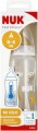 NUK Butelka 300 ml 0-6m First Choice+ Safari szara