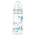 NUK Butelka 300 ml smoczek silikonowy 0-6m First Choice+ Krokodyl