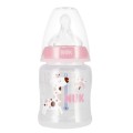 NUK Butelka 150 ml smoczek silikonowy 0-6m First Choice+ Żyrafa