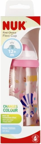 NUK First Choice Kubek 300 ml 12m+ Flexi Cup Kameleon róż
