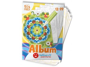 Sabbiarelli Album do Malowania Magicznym Piaskiem MANDALA 12l+ 