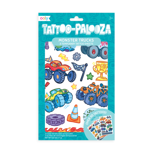 Ooly Tatuaże zmywalne Tattoo Palooza -Monster Truck