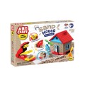 8693830036756 ART CRAFT Piasek kinetyczny Zestaw do produkcji cegieł z piasku DOMEK