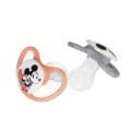 NUK Smoczek uspokajający silikonowy 0-6m Space Disney Myszka Miki Minnie 2szt