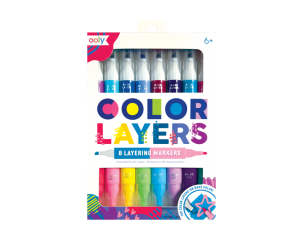 Ooly Flamastry Warstwowe Dwustronne Color Layers 8 sztuk