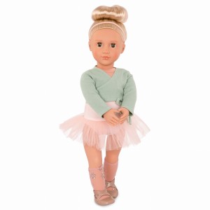 Our Generation Lalka VIOLA BALETNICA Blondynka z kokiem
