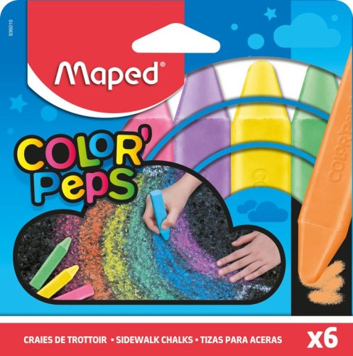 MAPED Kreda chodnikowa Colorpeps 6 kolorów